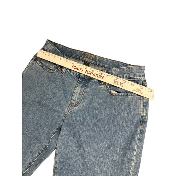Lauren Jeans Co. By Ralph Lauren Bootcut Jeans Light Wash Mid Rise Size 6 Preppy - Picture 6 of 9